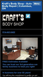 Mobile Screenshot of krafts-body-shop.com